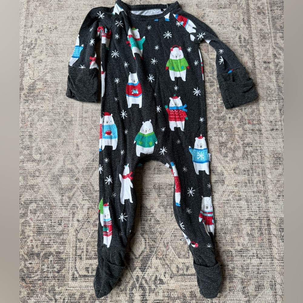 Little Sleepies Polar Pals Crescent Zip Newborn